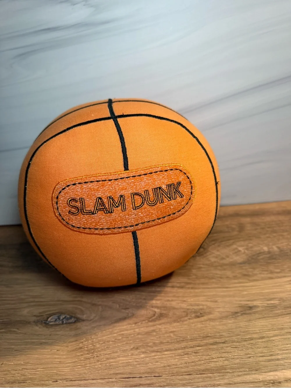 Crate & Barrel Slam Dunk Basketball Throw Pillow Sports Decor 14